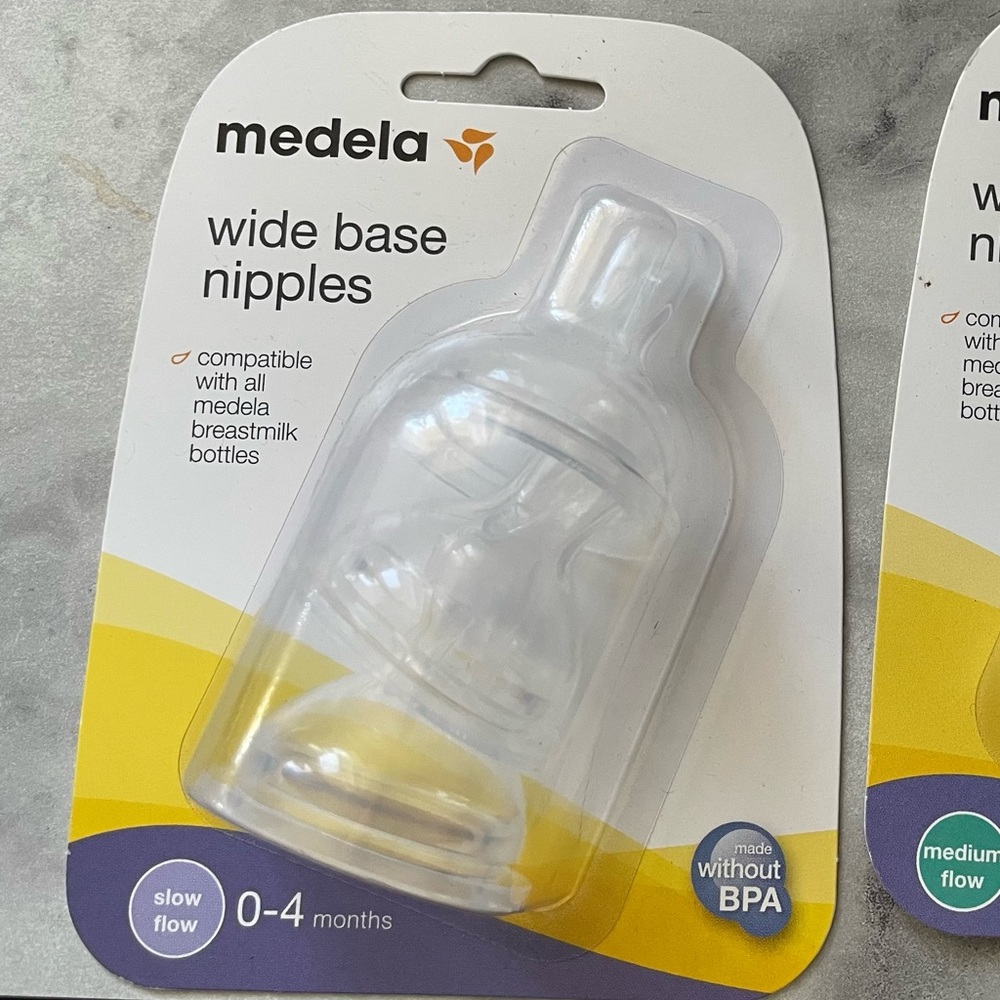Medela Wide Base Nipples - 0-4